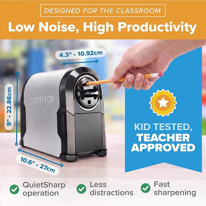 Bostitch Office SuperPro Glow Electric Pencil Sharpener, Sharpens Standard & - Image 5