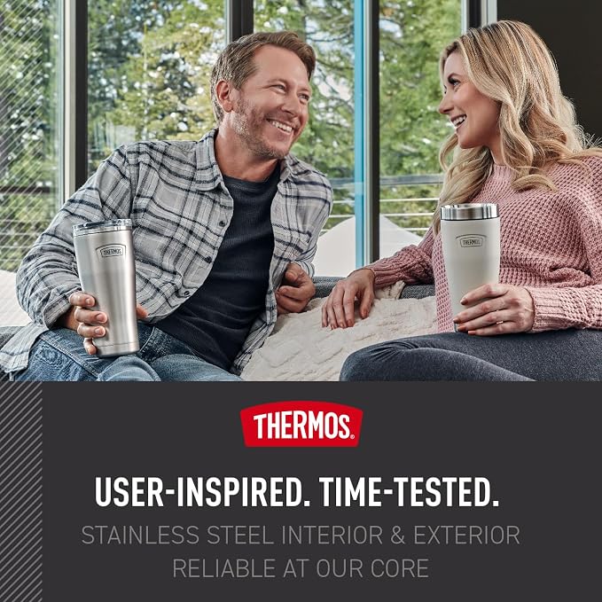 THERMOS ICON SERIES, Stainless Steel Tumbler, Saddle, 16 oz - Image 5