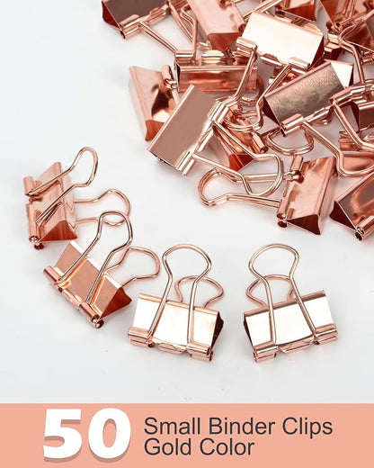 Binder Clips, 50 Pack, 0.75 in Small Paper Clips - Image 4