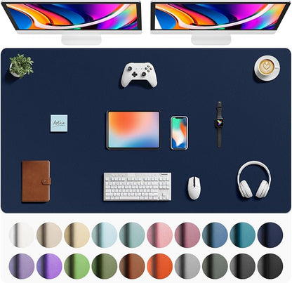 Aothia Faux Leather Desk Mat by AothiaSimpleNaturalUnique