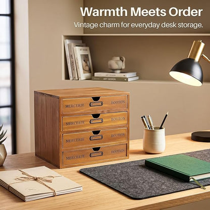 Flexzion Wood Desktop Organizer - Image 8
