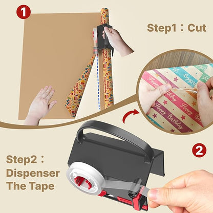 Wraprocut Wrapping Paper Cutter & Tape Dispenser Dual Use - Image 2