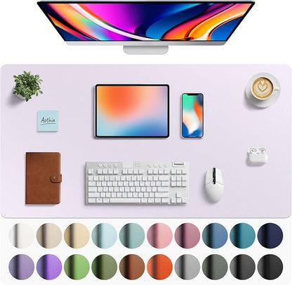 Aothia Faux Leather Desk Mat by AothiaSimpleNaturalUnique