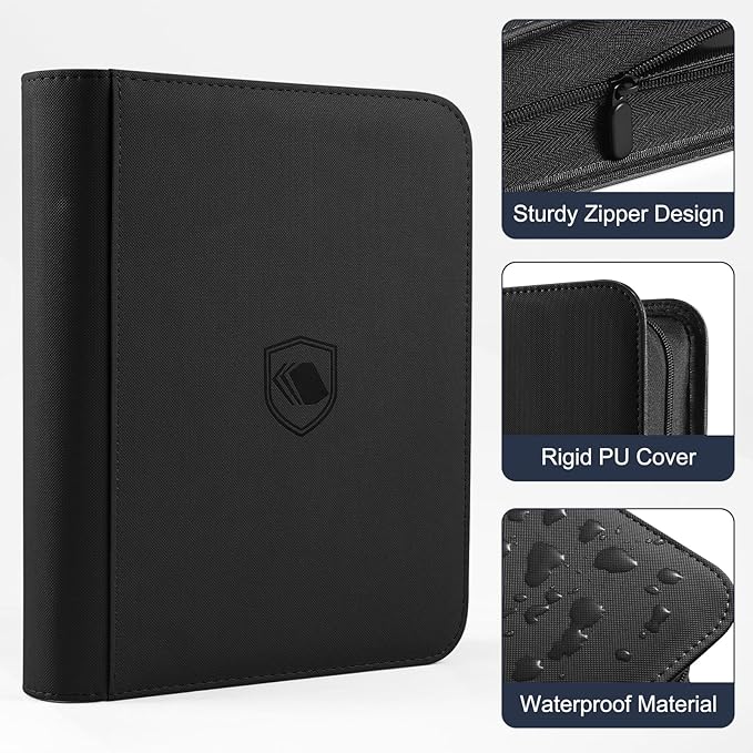 Toploader Binder, Holds 360 Toploader, 100 Toploaders INCLUDED, 9-Pocket PU - Image 3