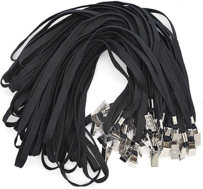 Bird Fiy Black Lanyards 100 Pack Bulk Badge Lanyards by BirdFiy