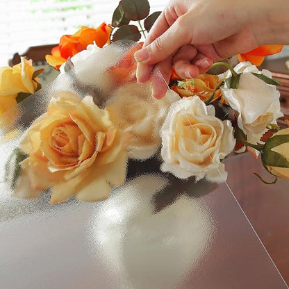 OstepDecor 18 x 54 Inch Frosted Table Cover Protector, 2mm Thick Clear Plastic - Image 8