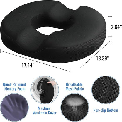 CloudBliss Donut Pillow Stadium Seat Cushion - Image 2