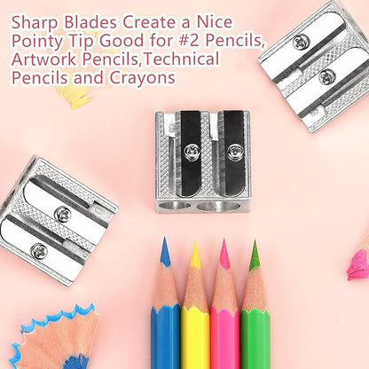 Tamaki 8 Pack Handheld Metal Pencil Sharpener - Image 5