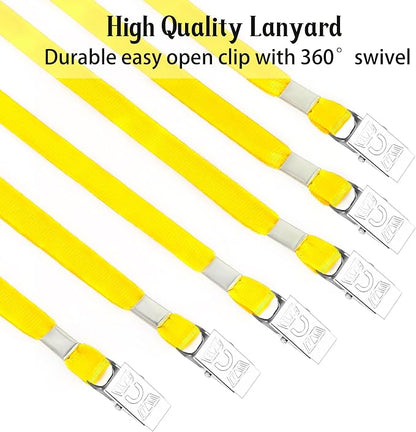 LOCONHA 100 Pack Yellow lanyards Lanyards - Image 3