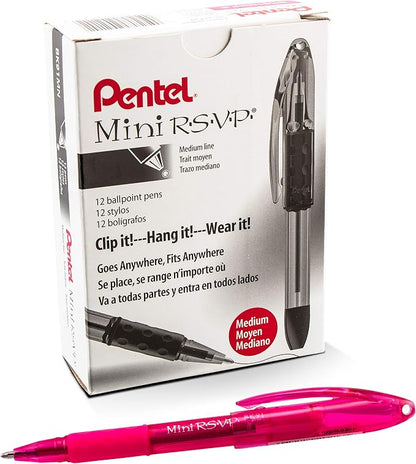 RSVP Mini Ballpoint Pen, Medium Line by PentelofAmerica