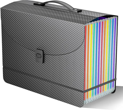 Expanding File Folder/Accordion File Organizer/Portable File Box by Fun+storage
