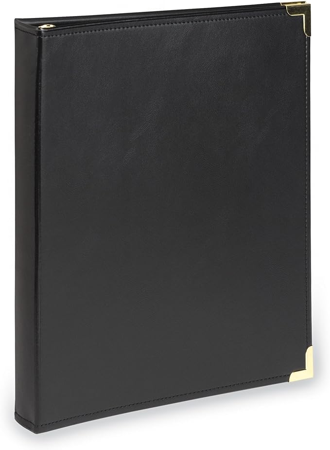 Samsill Classic Collection Leather 3 Ring Binder, Executive Presentation by Samsill