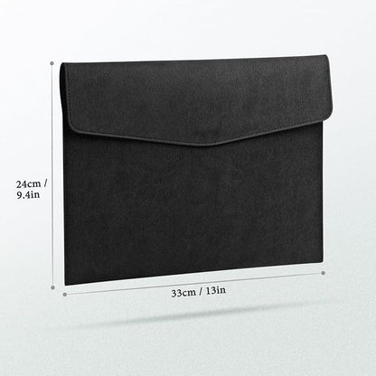 FYY File Folder, PU Leather A4 Document Holder File Organizer Filing Envelope - Image 2