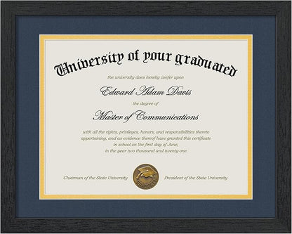 upsimples 11x14 Diploma Frame Certificate Degree Document Frame by upsimples
