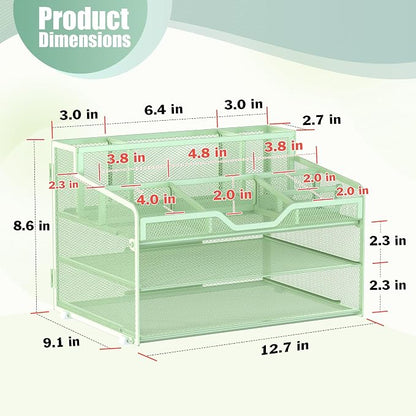 Docnest 3 Tier Mesh Desk Organizer - Image 3