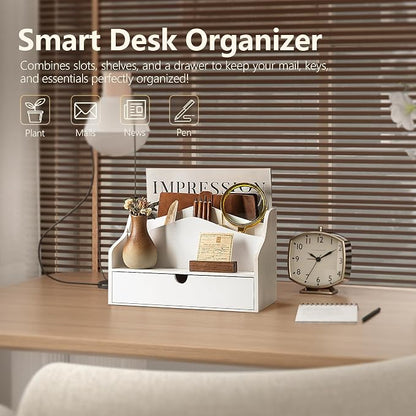 Rebee Vision Pine Wood Mail Organizer - Image 3