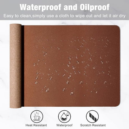 Hsurbtra Desk Pad, Waterproof Non-Slip Desktop Blotter Protector, Large Mouse - Image 6