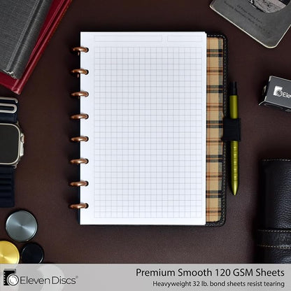 Eleven Discs Discbound Paper, Junior Size Square Grid Sheets - Image 2