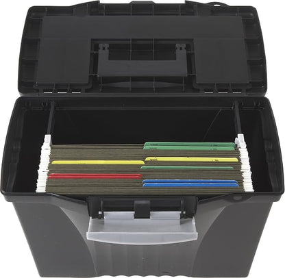 Storex Portable Letter/Legal Filebox - Image 4