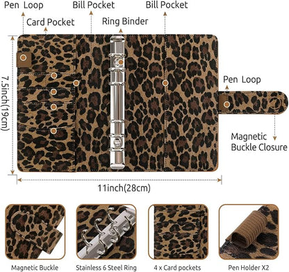SKYDUE A6 Budget Binder with Zipper Envelopes, Money Organizer - Image 4