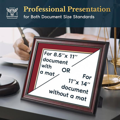 Wooden College Diploma Frame 8.5 x 11 - Image 4