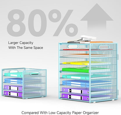 Cawukege 9 Tier Paper Organizer - Image 3