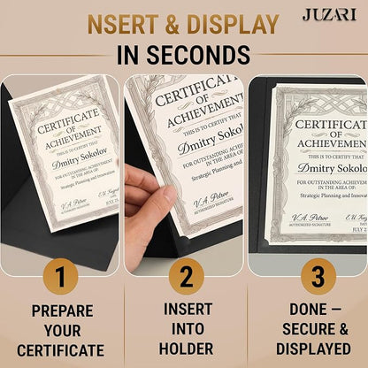 30 Pack Double Sided Certificate Holders 8.5x11 Black - Image 5
