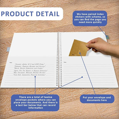 Letter Size Yearly Tax Organizer Book - Image 4
