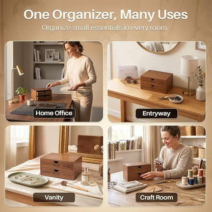 Flexzion Wood Desk Organizer - Image 9