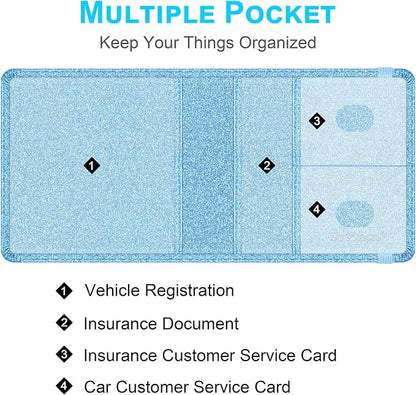 Wisdompro Small Car Registration and Insurance Documents Holder - Image 2
