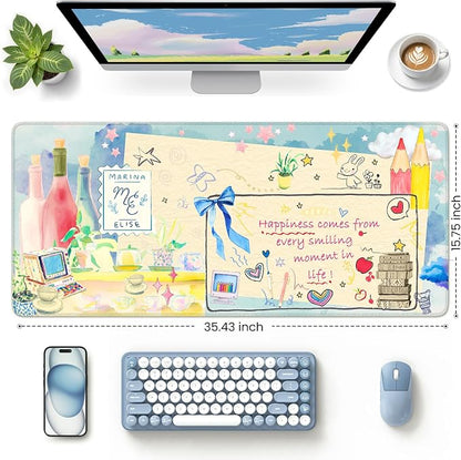 iCasso Extra Large Mouse Pad, Desk Pad Mat, Office Matt - Image 3