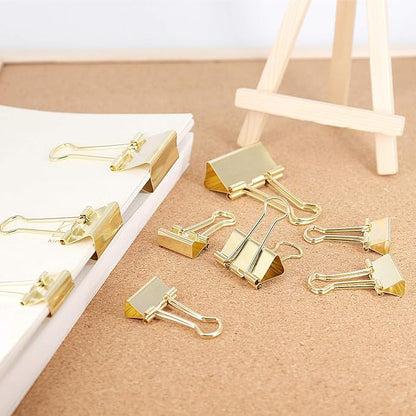 Gold Binder Clips Paper Clamps - Image 5