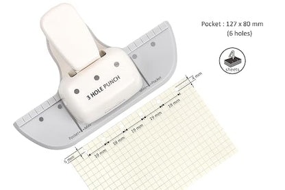 Bira Craft 3 Hole Punch, 4 Sheet Capacity, Mini/Pocket, Performance Guaranteed - Image 4