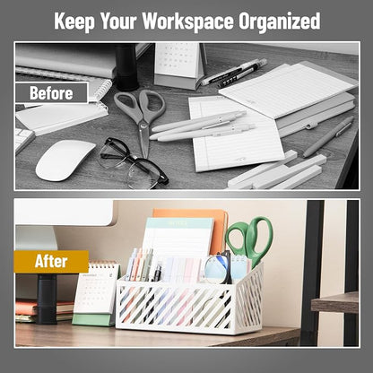 Mind Reader Desktop Organizer and Mail Sorter, Five Compartments, Office - Image 5