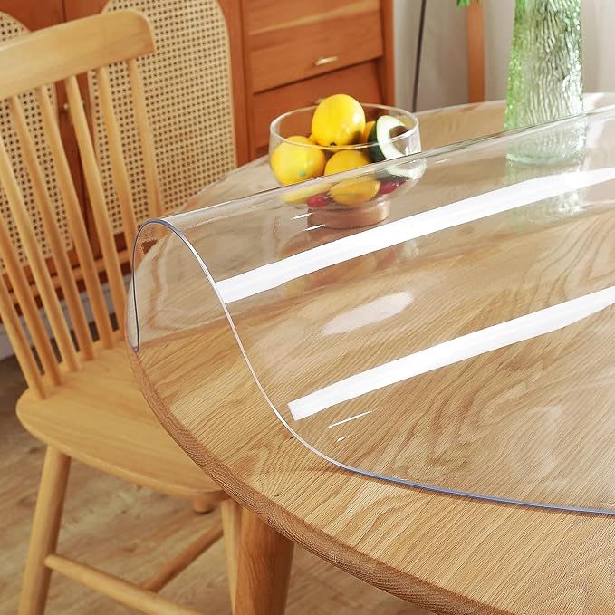 Warmstar 43" Round Clear Table Protector, 2mm Thick, - Image 5
