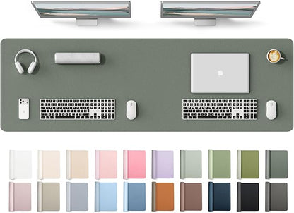 YSAGi Leather Desk Protector, Office Mat, Large Mouse Mat, Non-Slip PU Leather by YSAGi