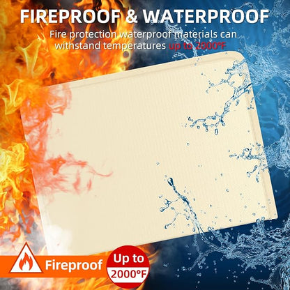 Fireproof Accordion File Organizer, Portable Expanding File Folder - Image 2