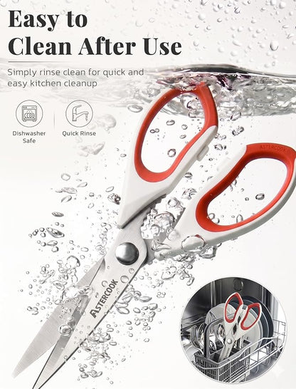 Astercook Kitchen Scissors 3 Pack, Heavy Duty All Purpose Kitchen Shears - Image 5