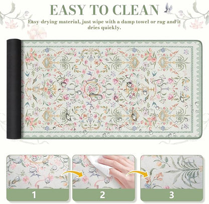 iCasso Desk Cover Mat Green, Extra Large Mouse Pad - Image 5