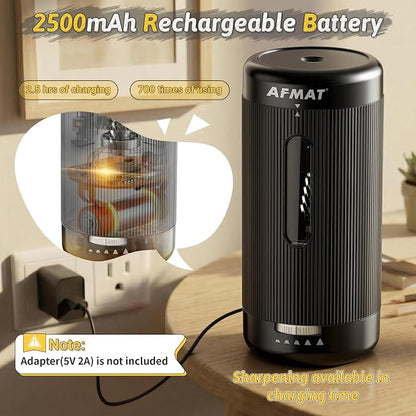 AFMAT Electric Pencil Sharpener, Auto in & Out, 5 Nibs, 7K+ Uses, Fully - Image 5
