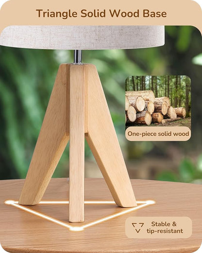 EDISHINE Small Table Lamp, Boho Bedside Lamp - Image 2
