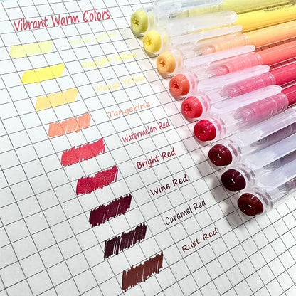 9 Colored Gel Pens Set, 0.6mm Fine Point - Image 2