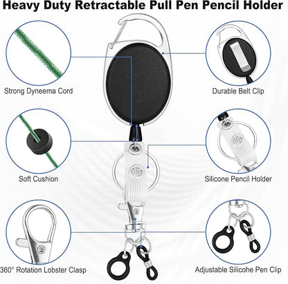 4 Pack Retractable Pencil Holder - Image 3