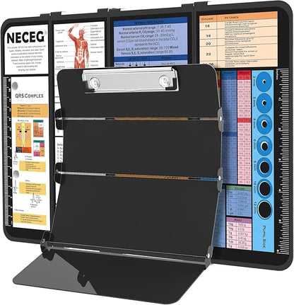 Nursing Clipboard Foldable, 4-Layer Aluminum Clipboard by WelcomeToNECEG