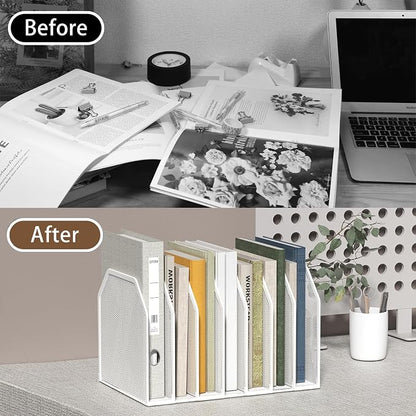 FANXIYQ White 7-Section File Folder Organizer - Image 7