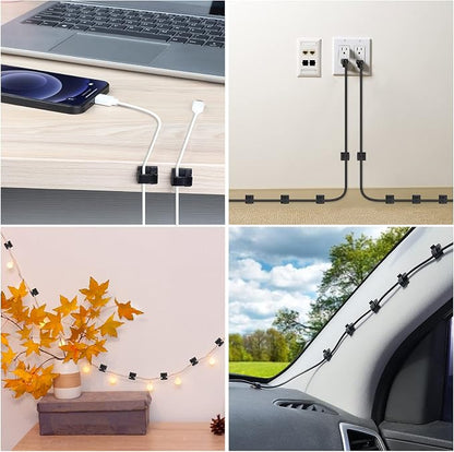 100 PCS Cable Clips, Upgraded Adhesive Cord Clips - Image 6