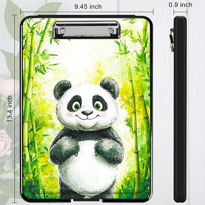 Green Bamboo Panda A4 Clipboard - Image 4