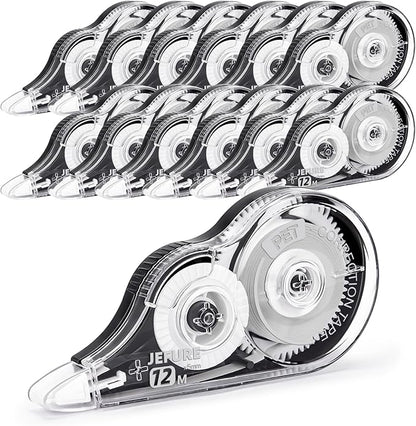 12 Pcs Correction Tape, 39.37 Ft White Wrong Out Tear-Resistant Bulk, Instant by JEFURE