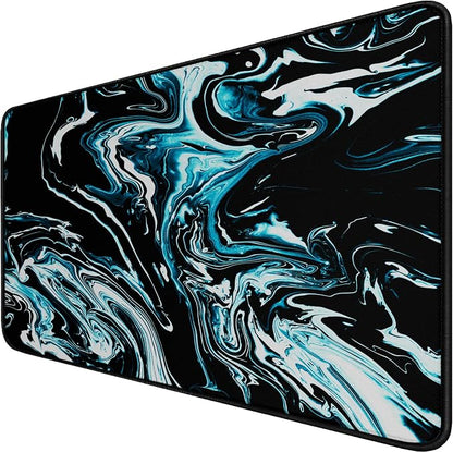 Gaming Mouse Pad with Stitched Edges, Durable Non-Slip Natural Rubber Base by Hsmienk