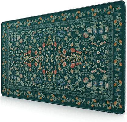 iCasso Green Aesthetic Flower Mouse pad by iCasso